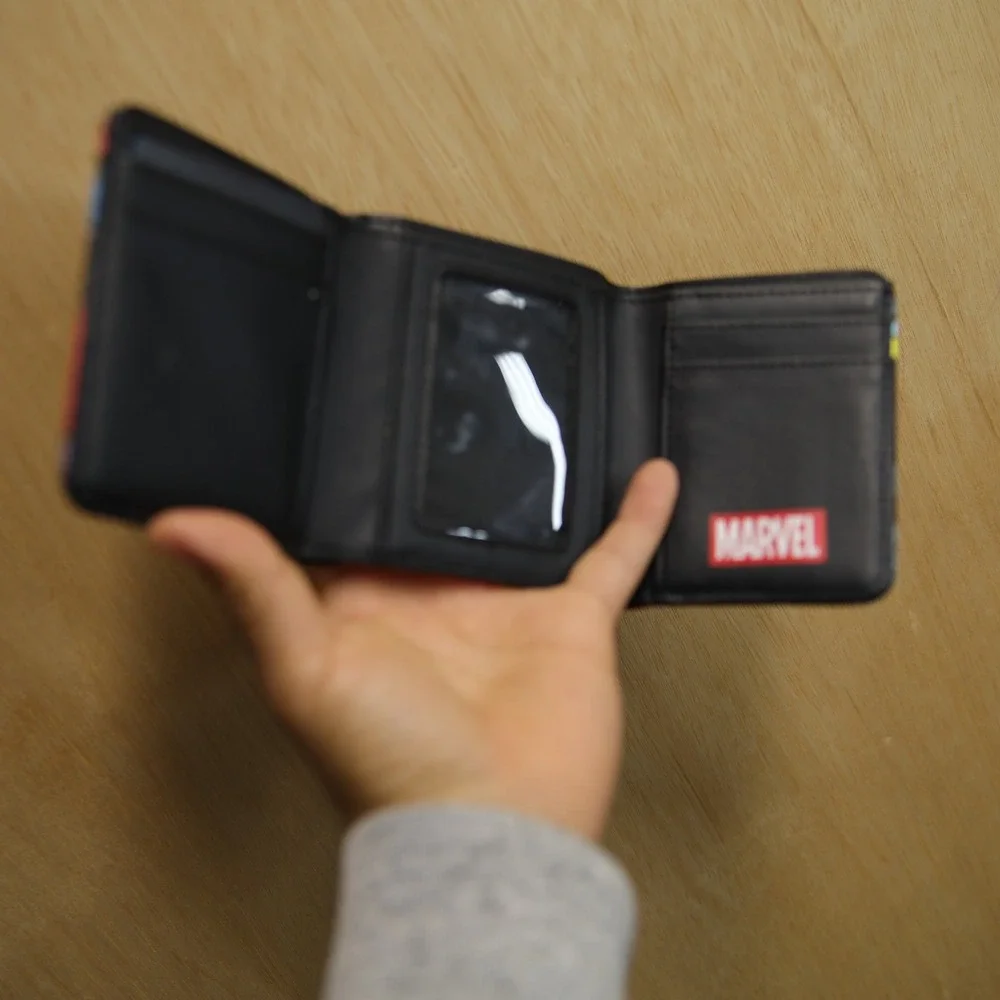 Marvel Comics Avengers Trifold Wallet Spider-Man Iron Man Hulk Captain America